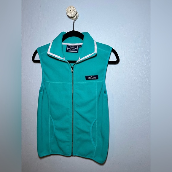 LAUREN JAMES CO. PREPTEC BLAKELY FLEECE TEAL VEST. SIZE XS - Picture 4 of 11